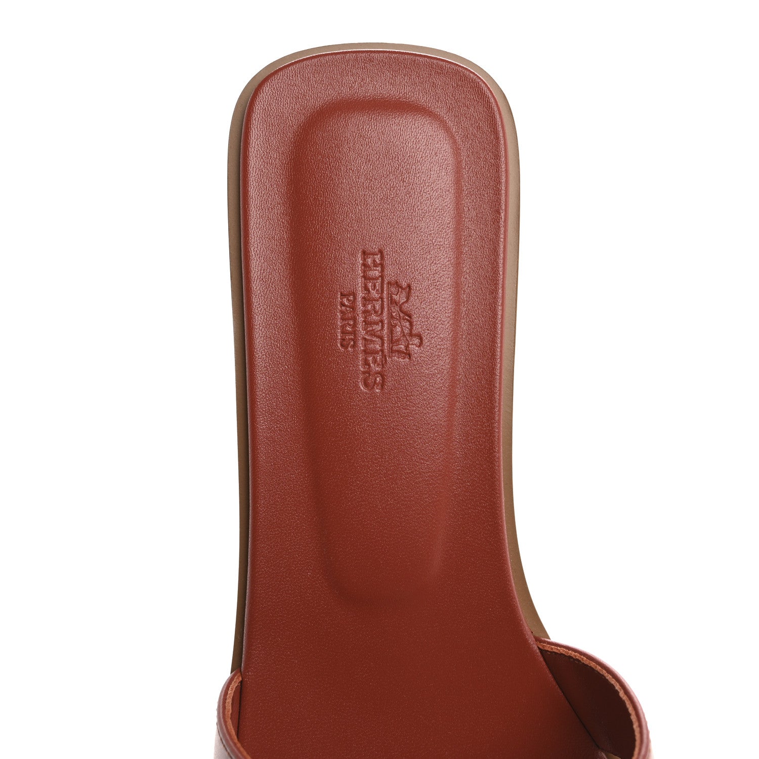 Hermes Box Calfskin Oran Sandals 39 Rouge Tomette 7 of 10