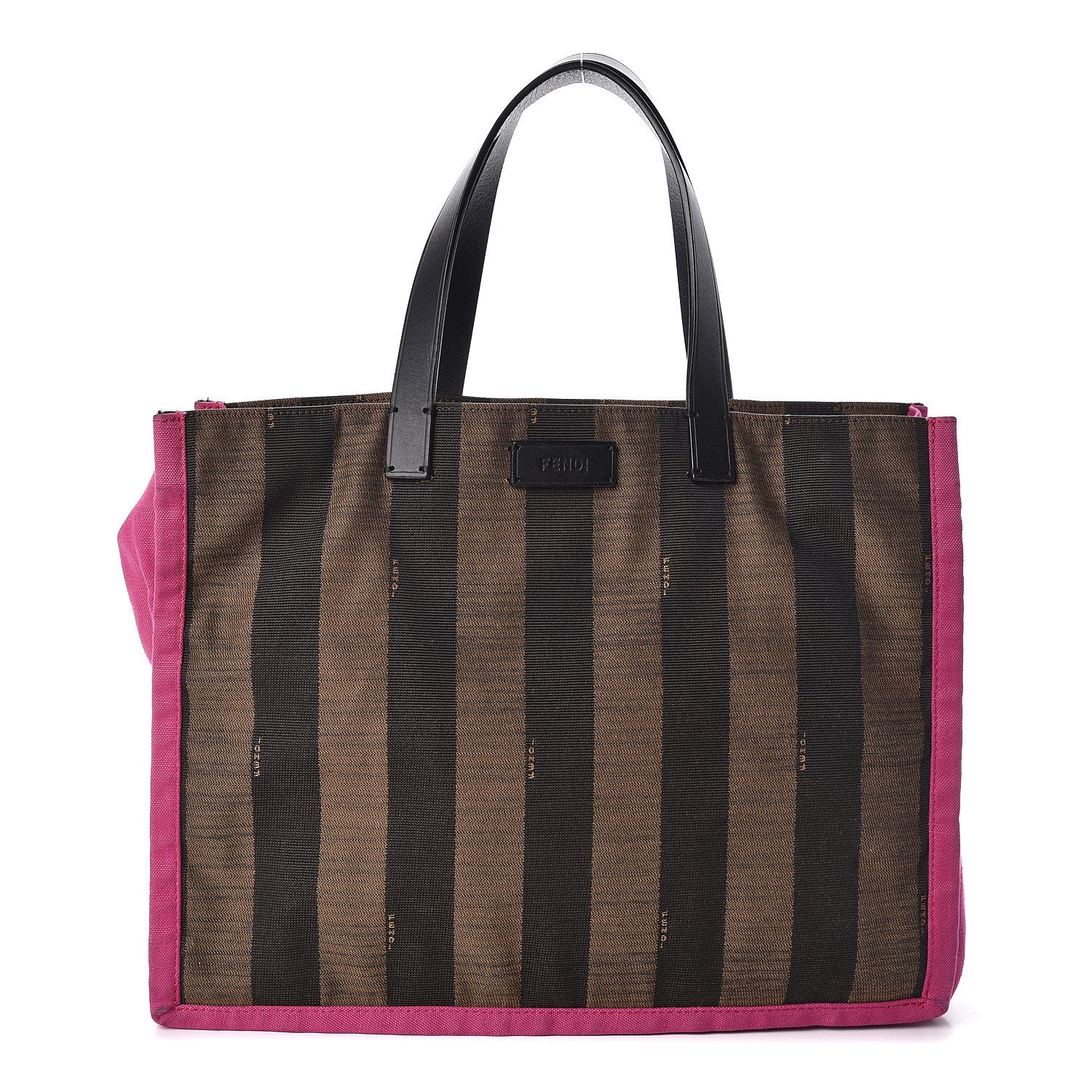 Fendi Pequin Small Shopping Tote Fuchsia 3 of 11