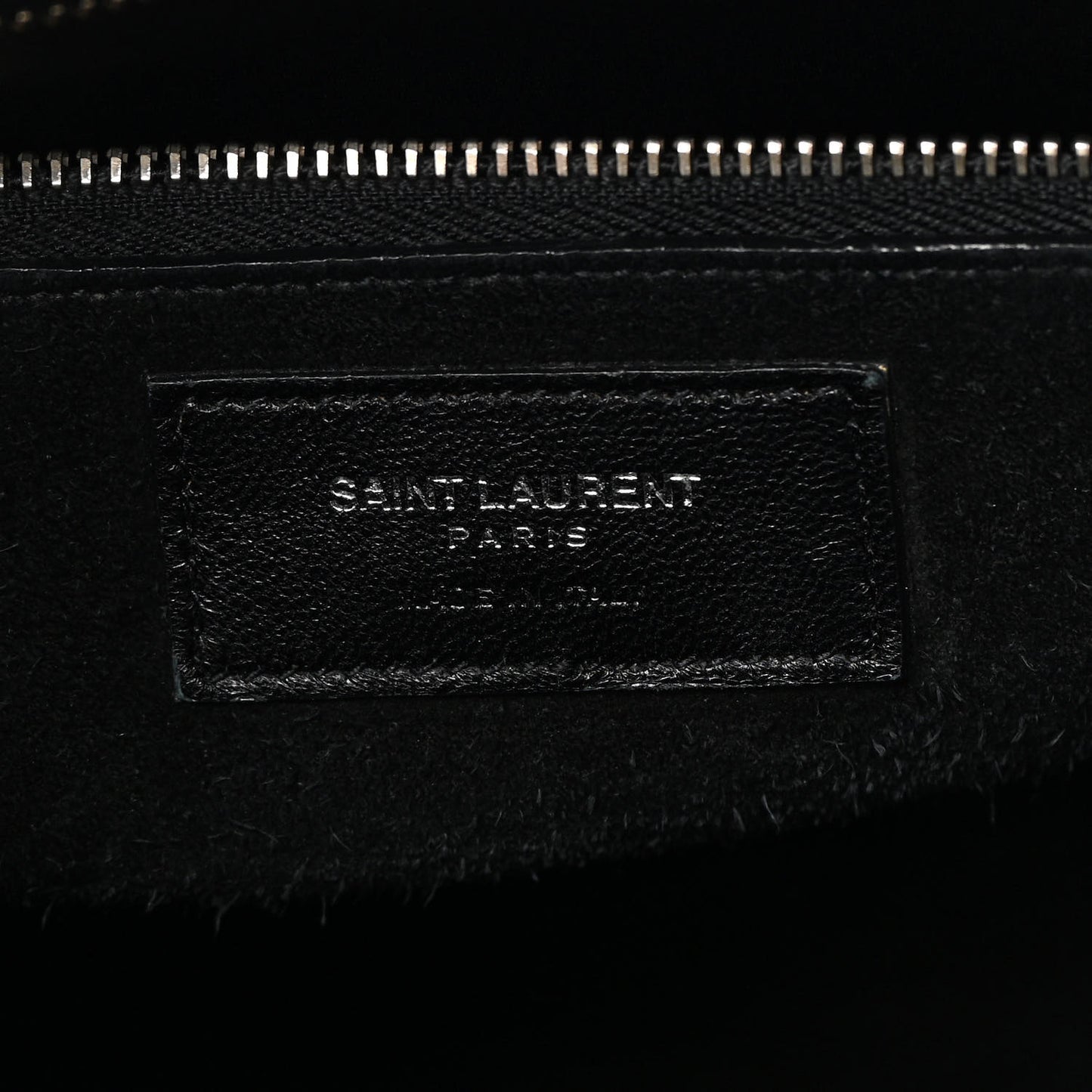 Calfskin Crocodile Embossed Small Sac de Jour Black