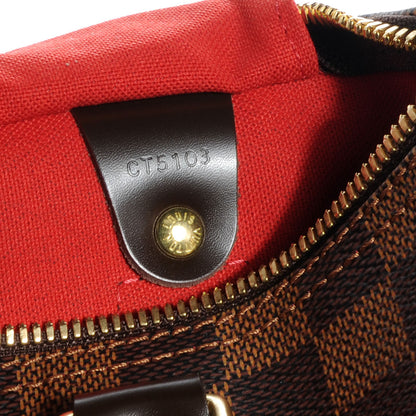 Louis Vuitton Damier Ebene Speedy Bandouliere 30 7 of 9