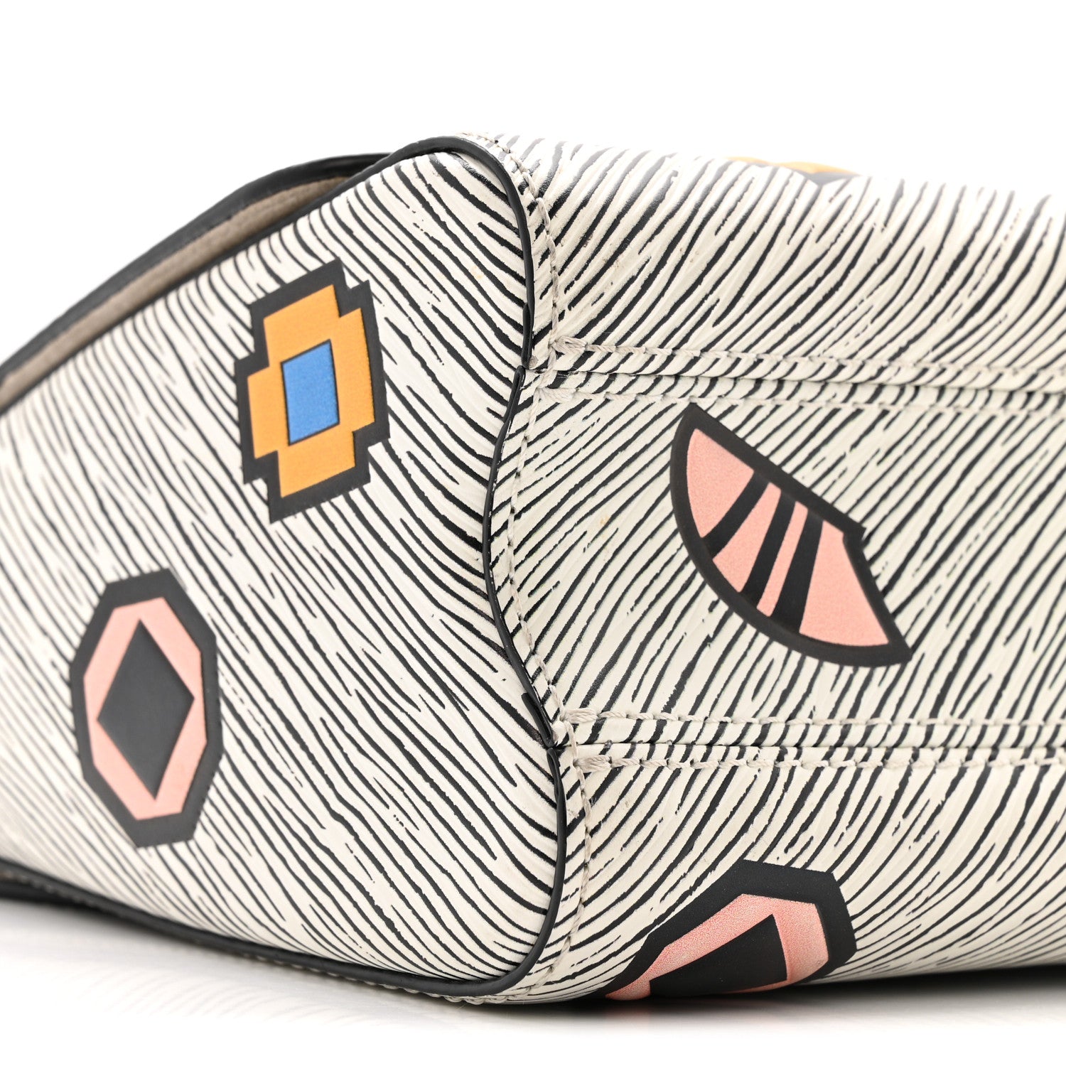 Louis Vuitton Epi Azteque Twist Shoulder Bag MM White 9 of 13