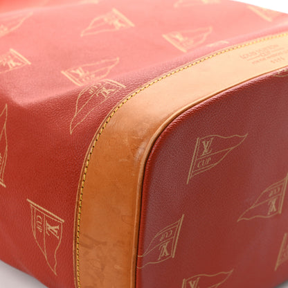 Louis Vuitton Canvas Americas Cup 1995 Saint Tropez Drawstring Bag Red 10 of 16