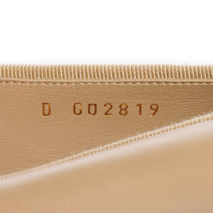 Chanel Leather Cap Toe Ballerina Flats 38 Beige Gold 6 of 7