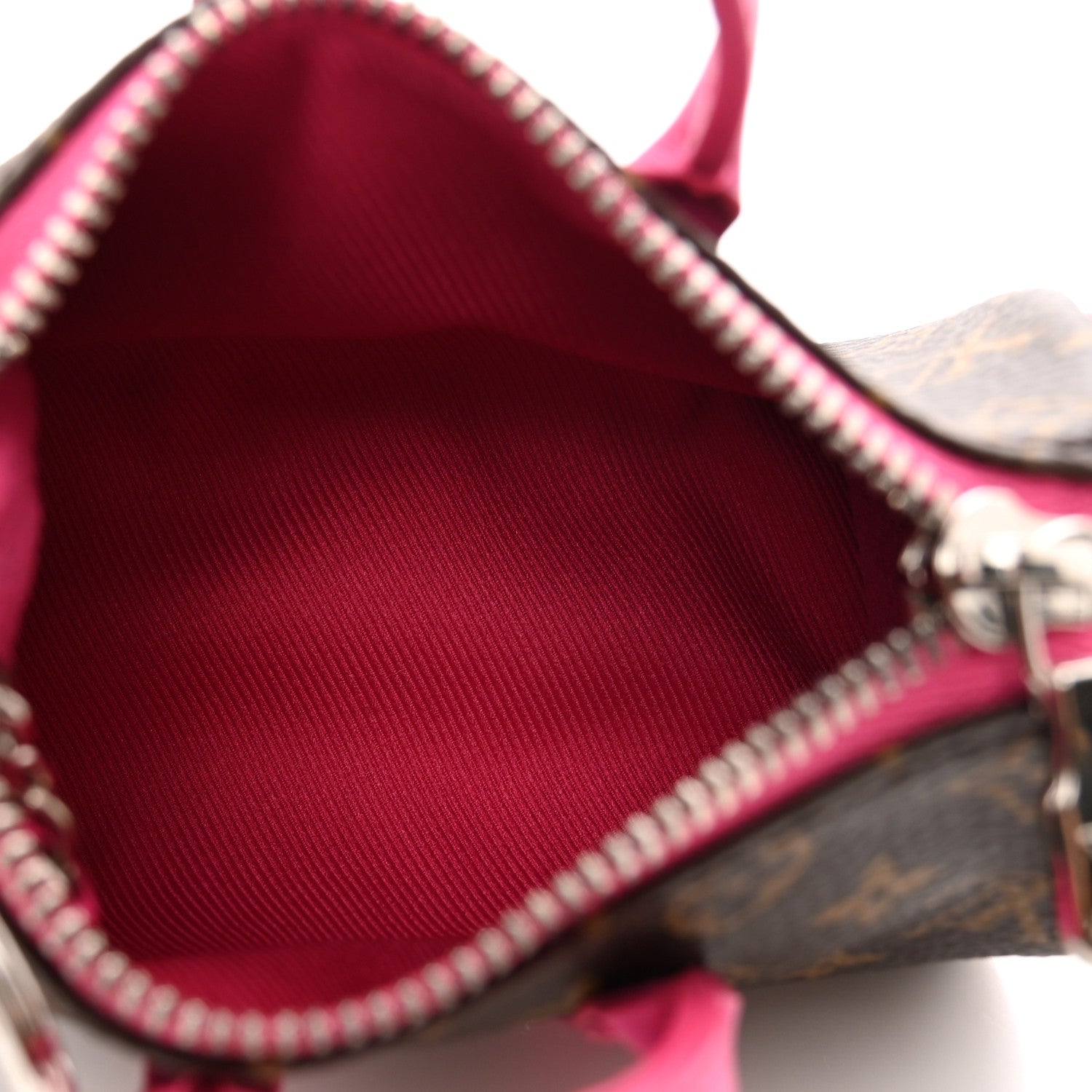 Louis Vuitton Monogram LV Colormania Mini Keepall Pouch Bag Charm Pink 5 of 7