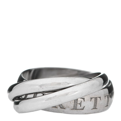 Cartier 18K White Gold Amour Trinity Ring 55 7.25 3 of 7