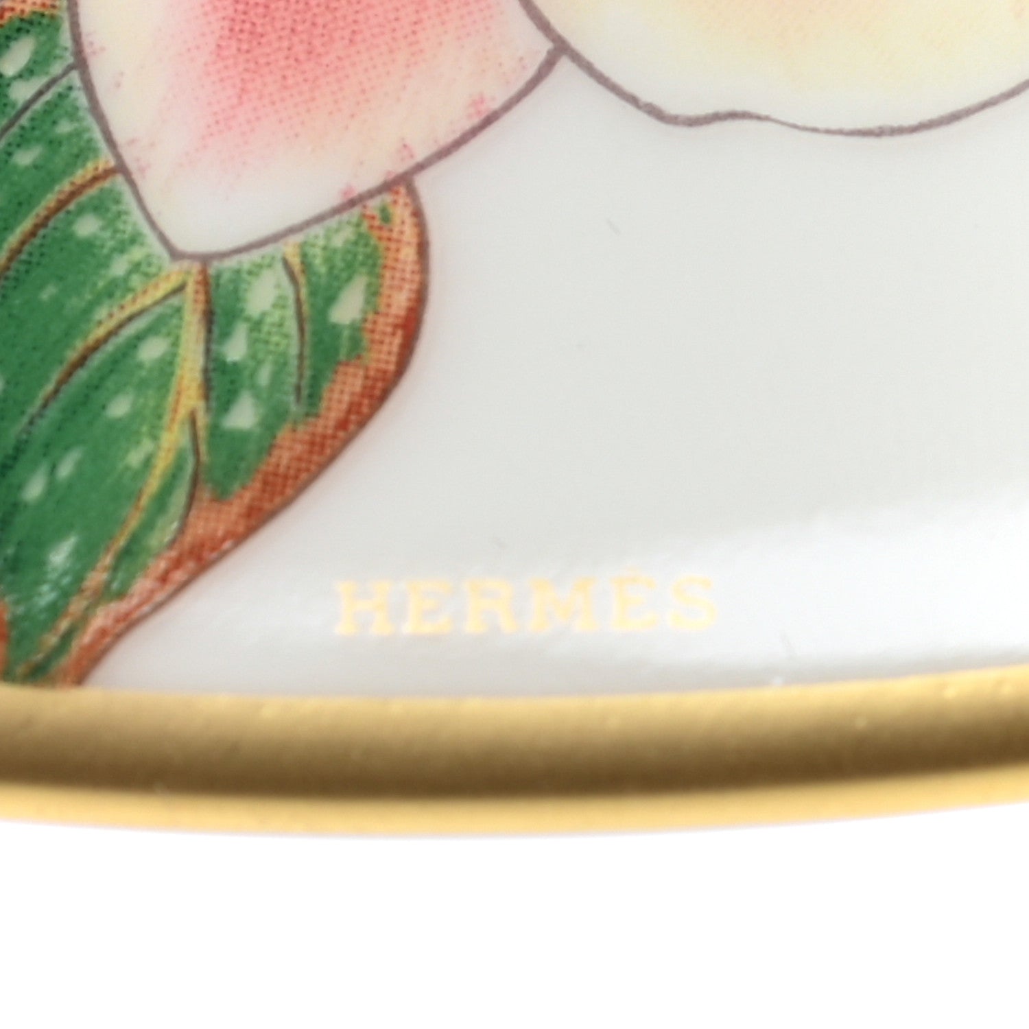 Hermes Porcelain Passifolia Tea Cup And Saucer Set Of 2 10 of 10