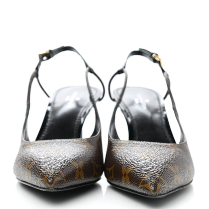 Louis Vuitton Monogram Cherie Slingback Pumps 35.5 2 of 9