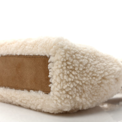 Telfar X UGG Suede Shearling Reverse Small Shopping Bag Natural 9 of 9
