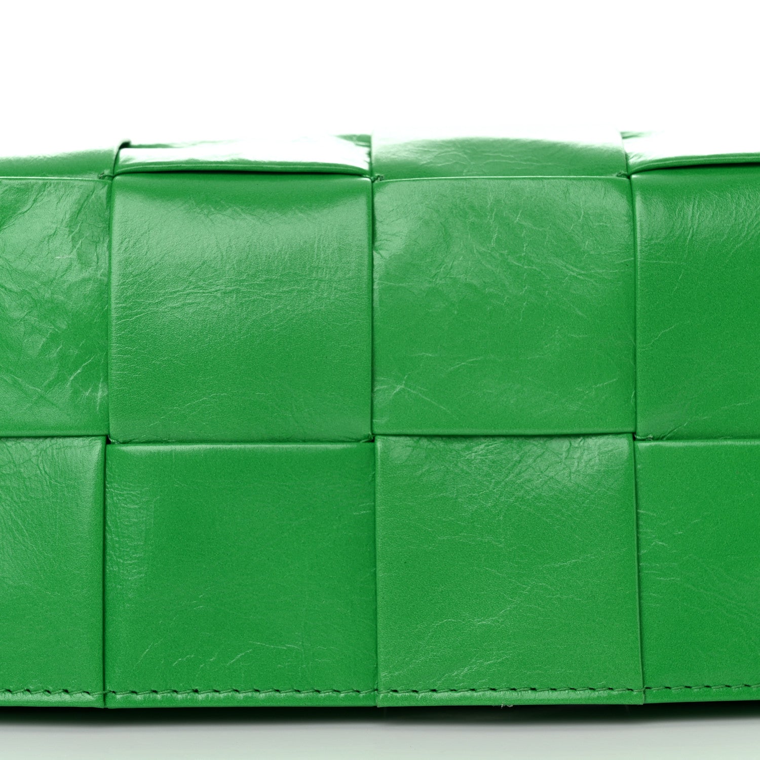 Bottega Veneta Paper Calfskin Intreccio Cassette Belt Bag Parakeet 8 of 10