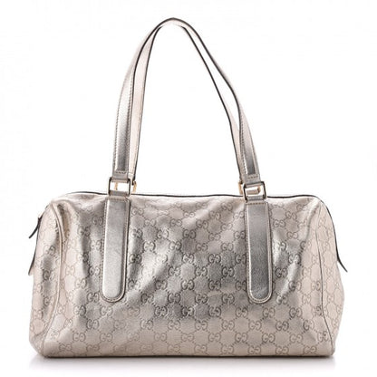 Gucci Metallic Guccissima Boston Gold 1 of 9