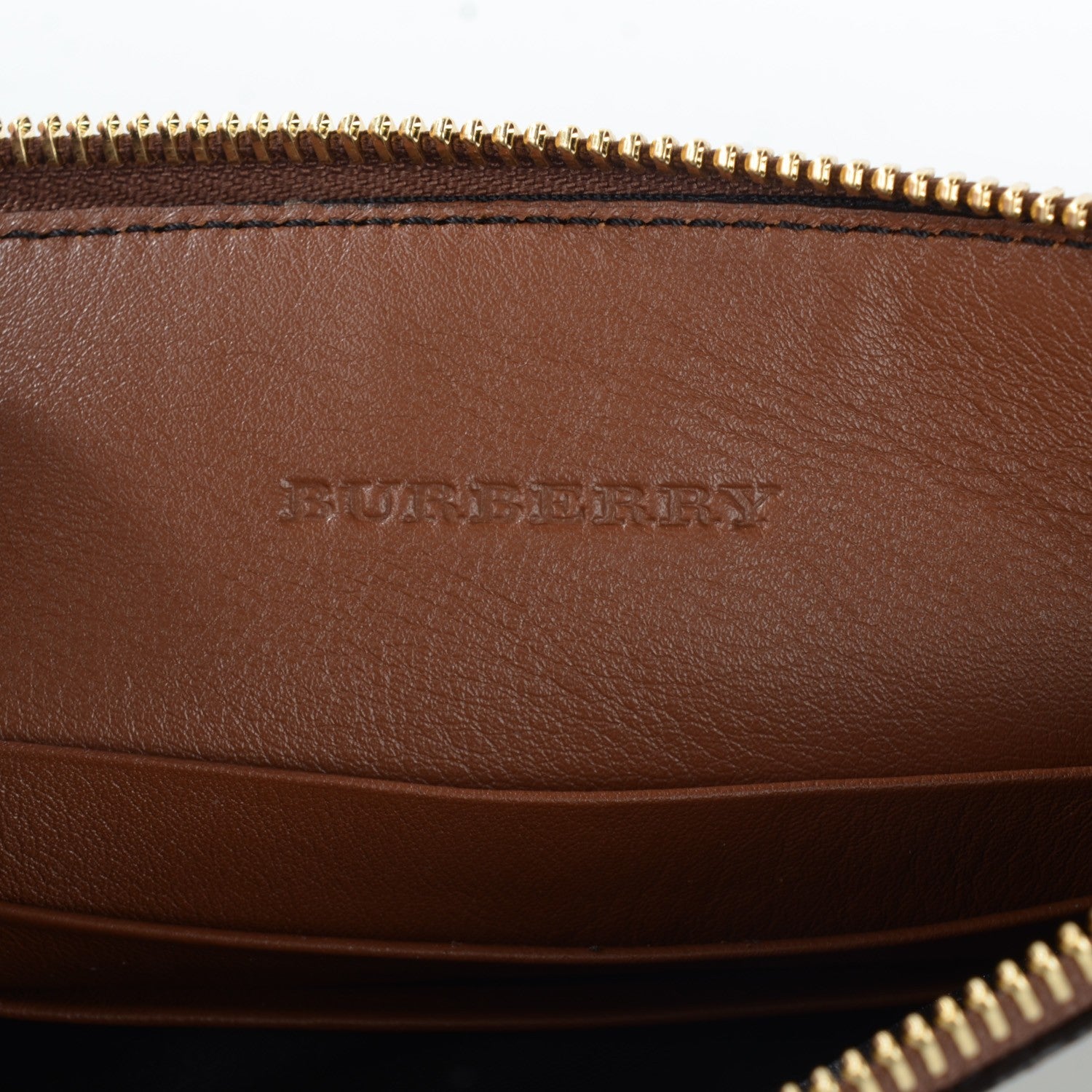 Burberry House Check Derby Peyton Crossbody Clutch Bag Tan 12 of 12