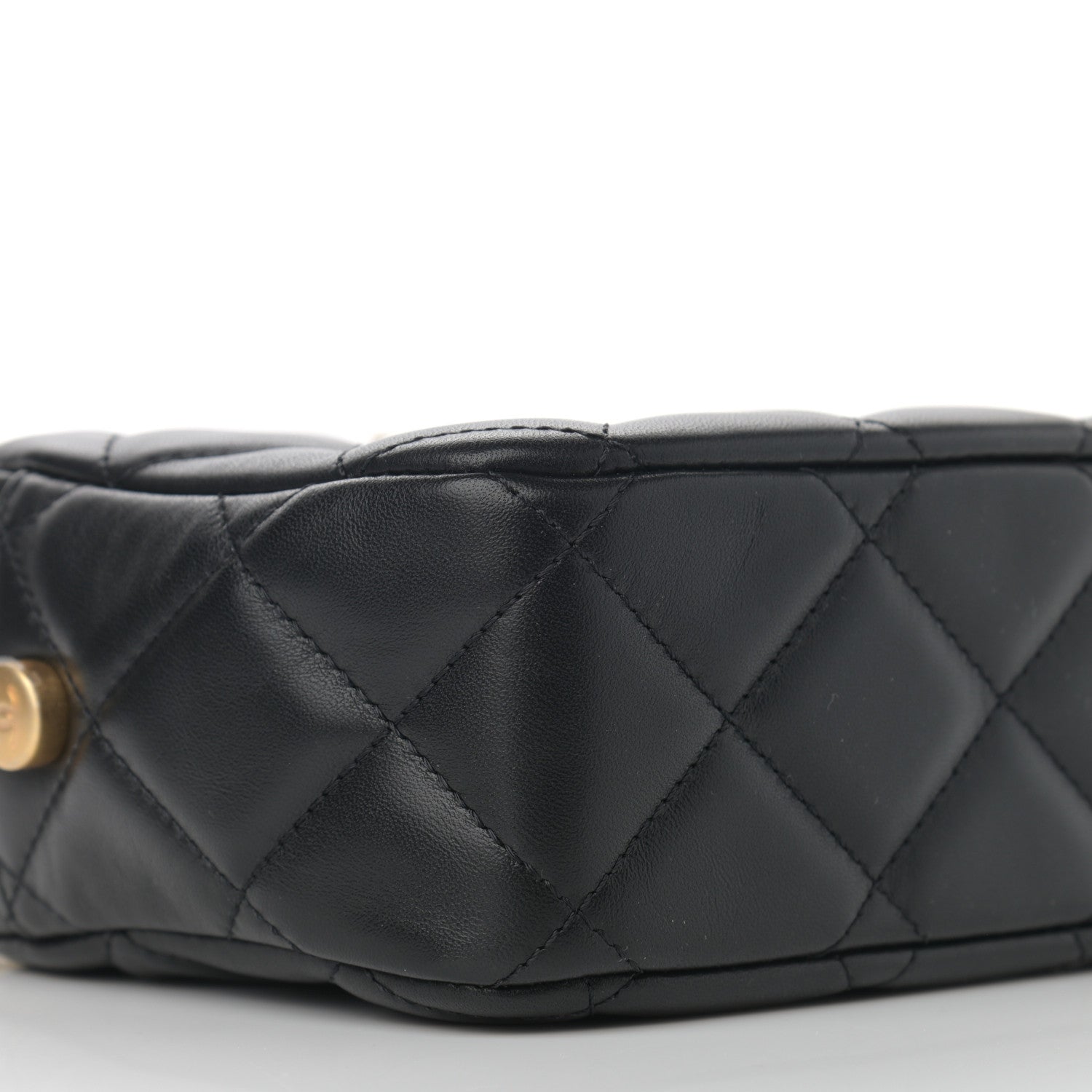 Chanel Lambskin Quilted Mini My Perfect Camera Case Black 9 of 12