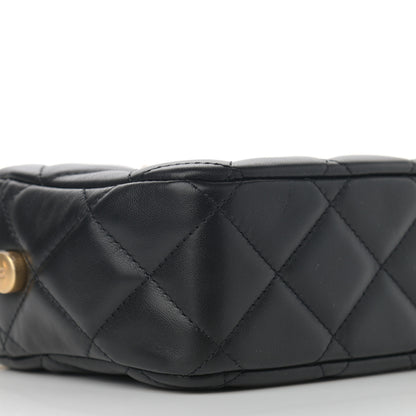 Chanel Lambskin Quilted Mini My Perfect Camera Case Black 9 of 12