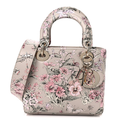 Christian Dior Calfskin Flower Printed Small My ABCDior Lady Dior Pink Multicolor 1 of 10