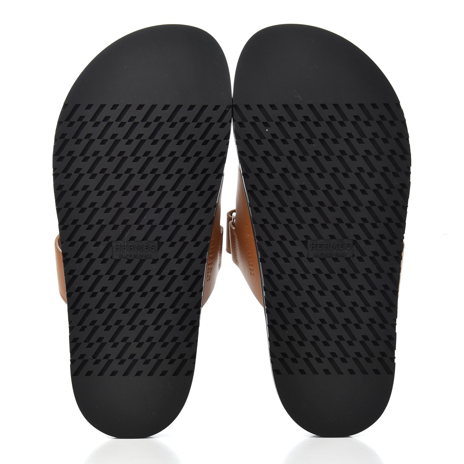 Hermes Calfskin Womens Chypre Sandals 38.5 Gold 5 of 9