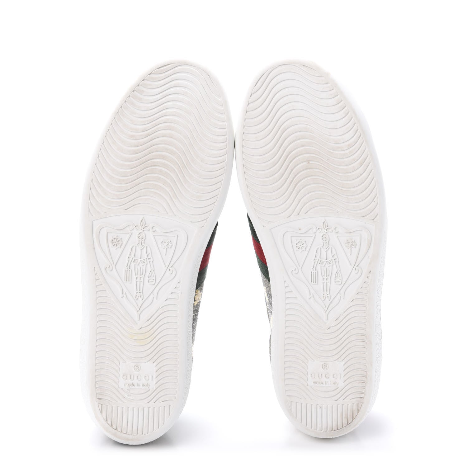 Gucci GG Supreme Monogram Bees Web Womens Ace Sneakers 36 Beige Oro Green Red 5 of 10