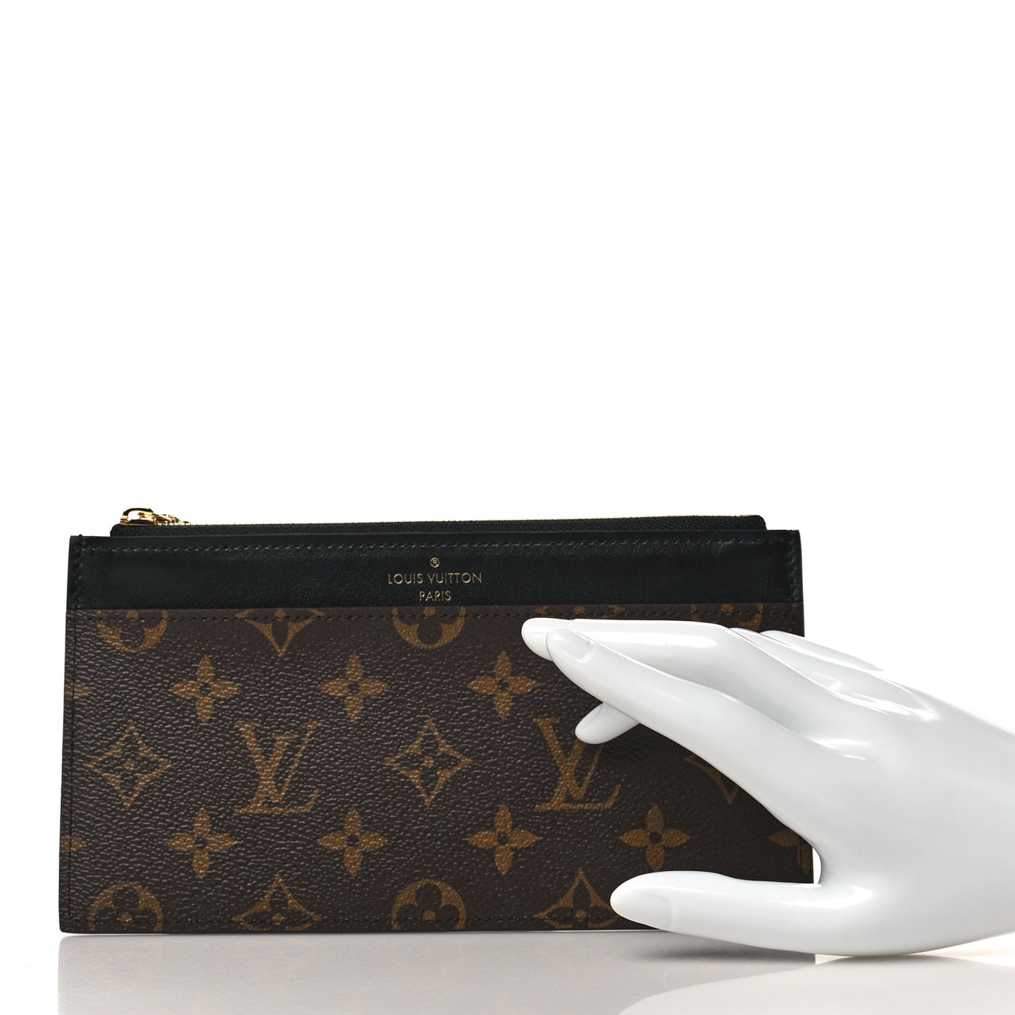 Monogram Slim Purse Black