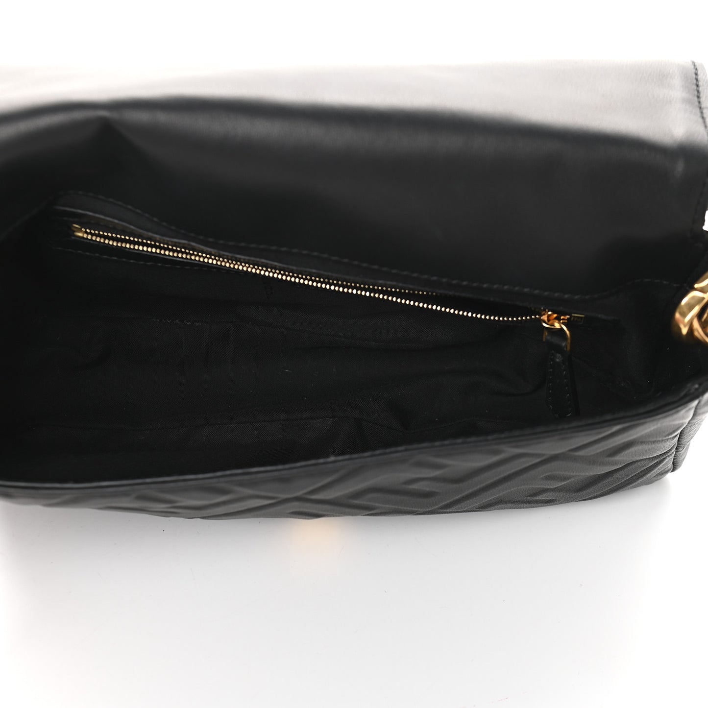 Nappa FF 1974 Embossed Baguette Black