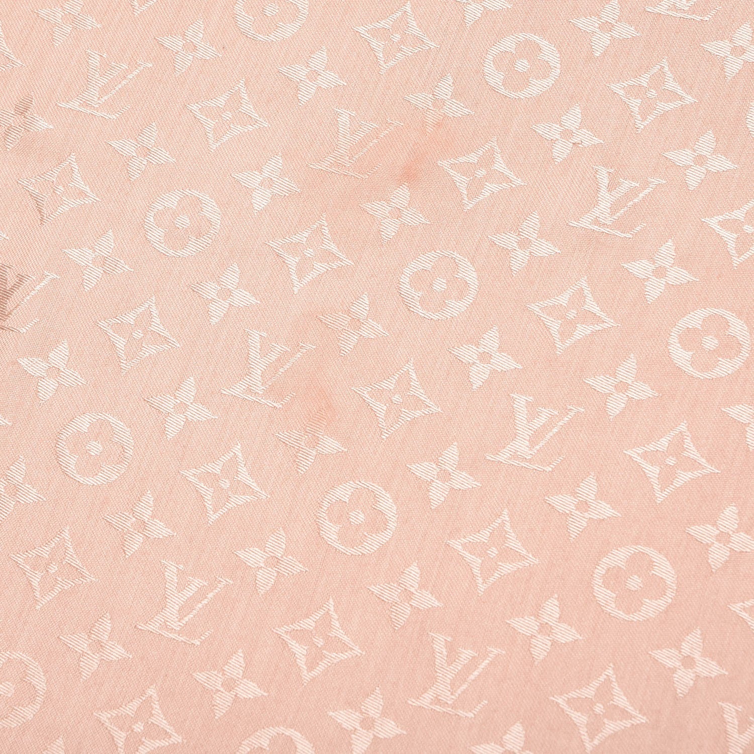 Louis Vuitton Silk Wool Monogram Shine Shawl Rose 4 of 6