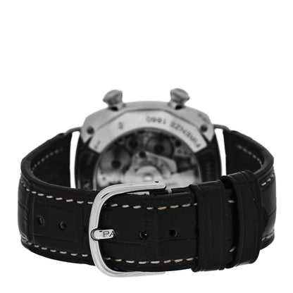 Panerai Stainless Steel Alligator 42mm Radiomir GMT Automatic Watch Black PAM00355 3 of 5