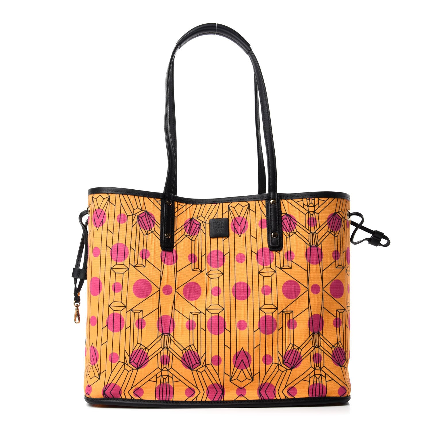 MCM Visetos Medium Project Reversible Shopper Tote White 9 of 15