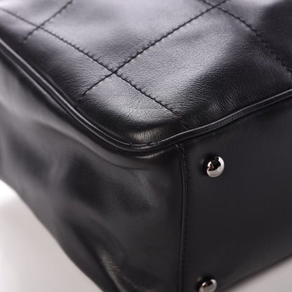 Chanel Lambskin Square Stitched Large Tote Black 8 of 9