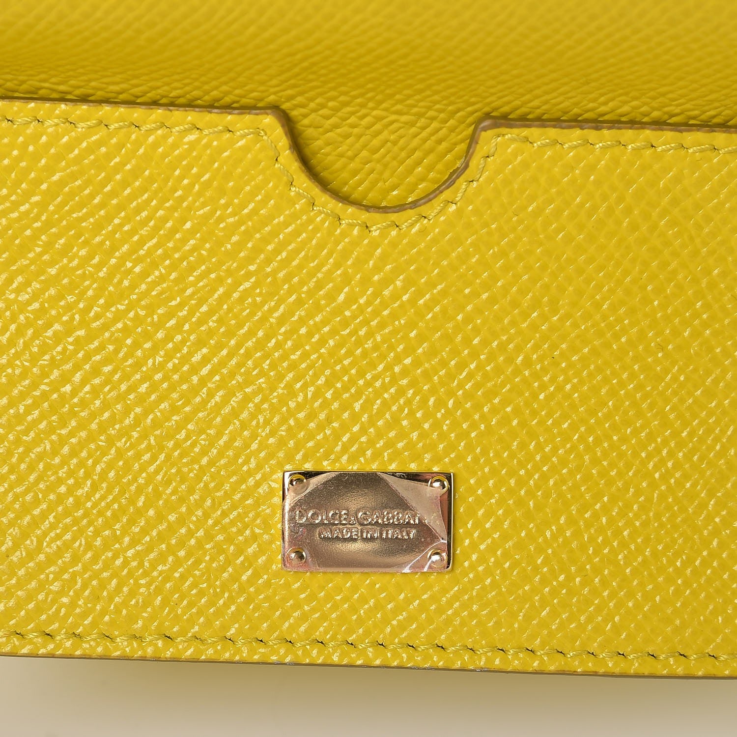 Dolce & Gabbana Dauphine Mini Miss Sicily Satchel Yellow 6 of 6