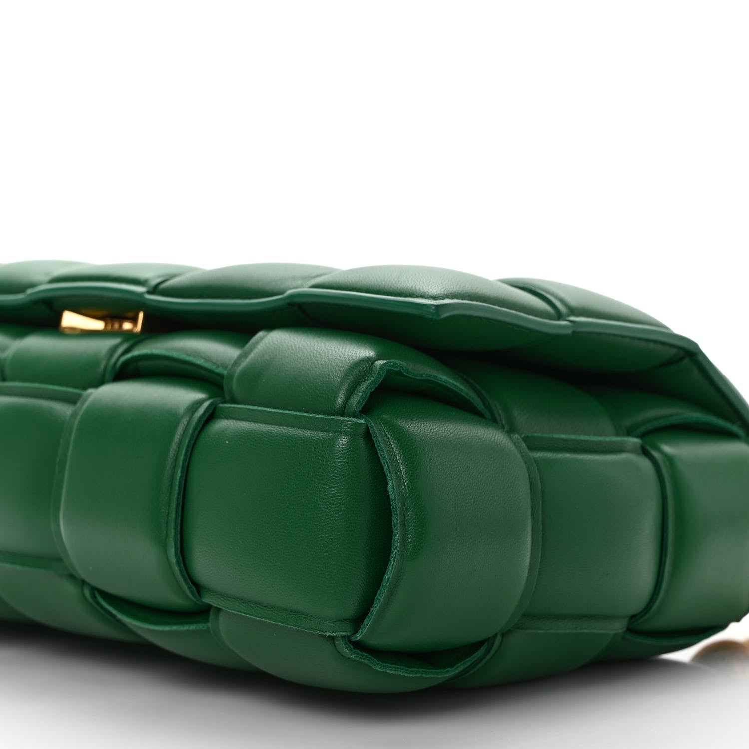 Bottega Veneta Nappa Maxi Intreccio Padded Cassette Crossbody Bag Racing Green 8 of 9