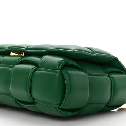 Bottega Veneta Nappa Maxi Intreccio Padded Cassette Crossbody Bag Racing Green 8 of 9