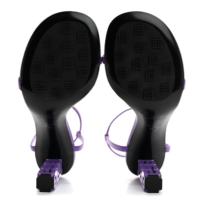 Givenchy Smooth Nappa Monochrome G Cube 85mm Sandals 39 Ultraviolet 6 of 8