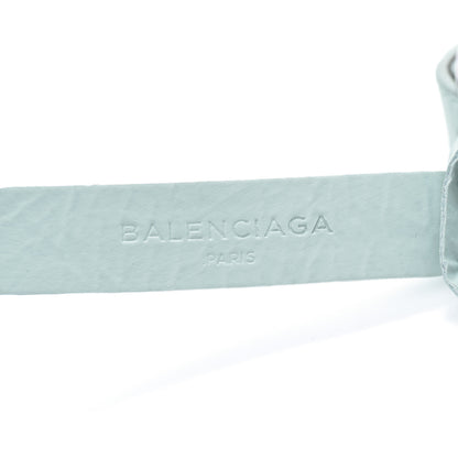 Balenciaga Matte Goatskin Rubber Covered Classic Hardware M Bracelet Bleu Layette 4 of 5