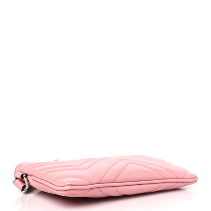 Gucci Calfskin Matelasse GG Marmont Wrist Wallet Wild Rose 4 of 7