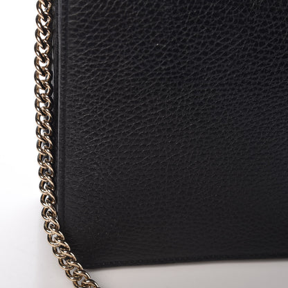 Gucci Dollar Calfskin Small Interlocking G Shoulder Bag Black 12 of 13