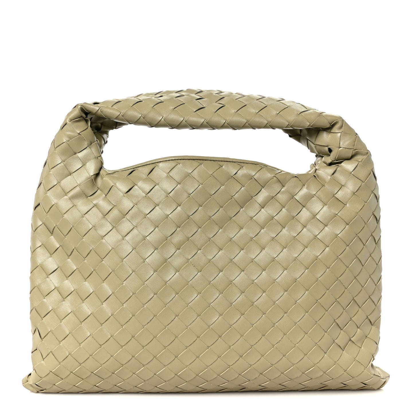 Calfskin Intrecciato Small Hop Travertine