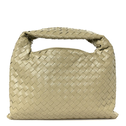 Bottega Veneta Calfskin Intrecciato Small Hop Travertine 1 of 10