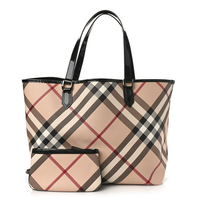 Burberry Supernova Check Large Nickie Tote Black 1 of 9