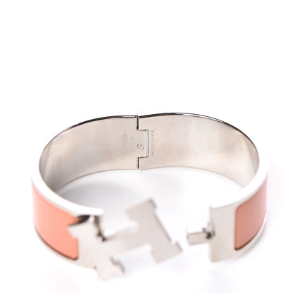 Hermes Enamel Wide Clic Clac H Bracelet PM Mango 5 of 5