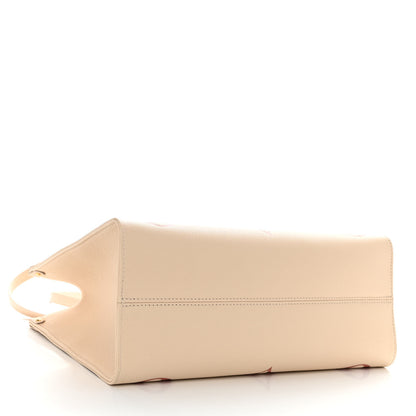 Louis Vuitton Empreinte Monogram Giant Onthego MM Creme Rose Trianon 4 of 9