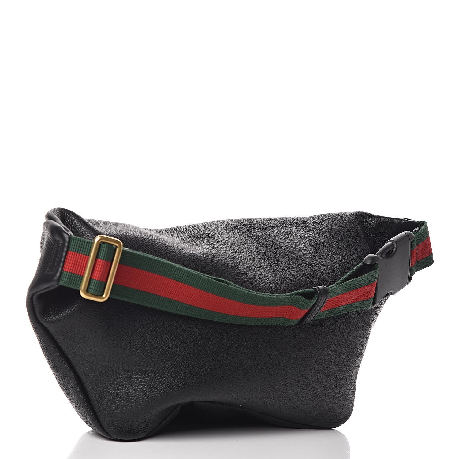 Gucci Grained Calfskin Logo Belt Bag Black 3 of 10