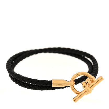 Hermes Swift Double Tour Glenan Bracelet T3 Black 1 of 4