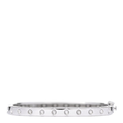 Roberto Coin 18K White Gold Diamond Pois Moi Single Row Bracelet 3 of 5