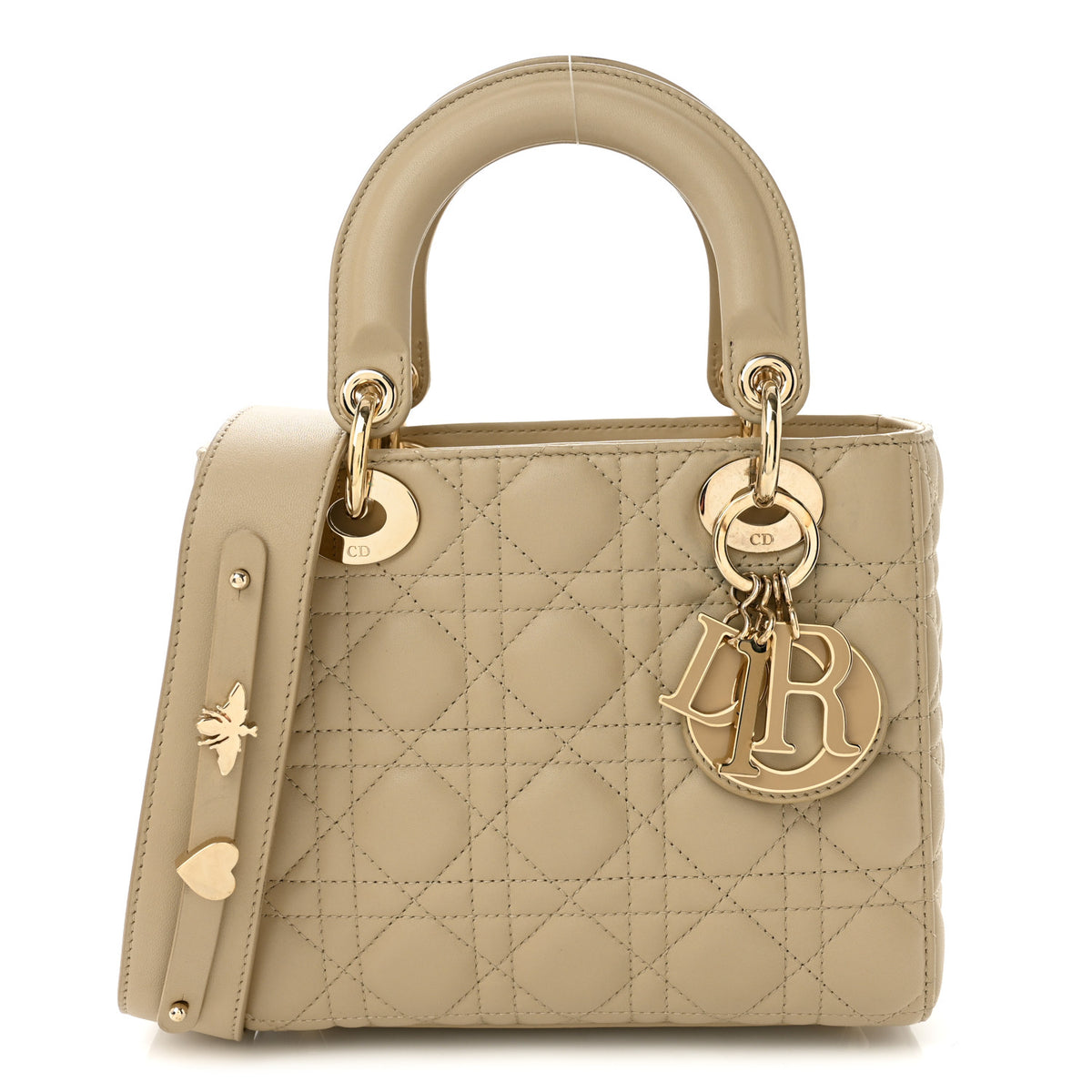 Lambskin Cannage Small My ABCDior Lady Dior Beige