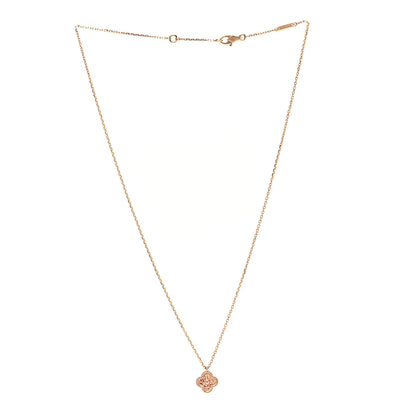 Van Cleef & Arpels 18K Rose Gold Sweet Alhambra Pendant Necklace 3 of 6