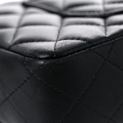 Chanel Lambskin Quilted East West Flap Black 10 of 14