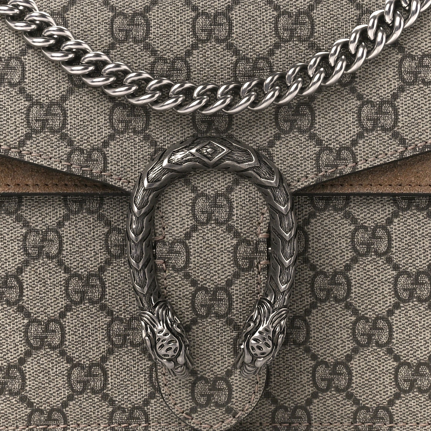 GG Supreme Monogram Small Dionysus Shoulder Bag Taupe