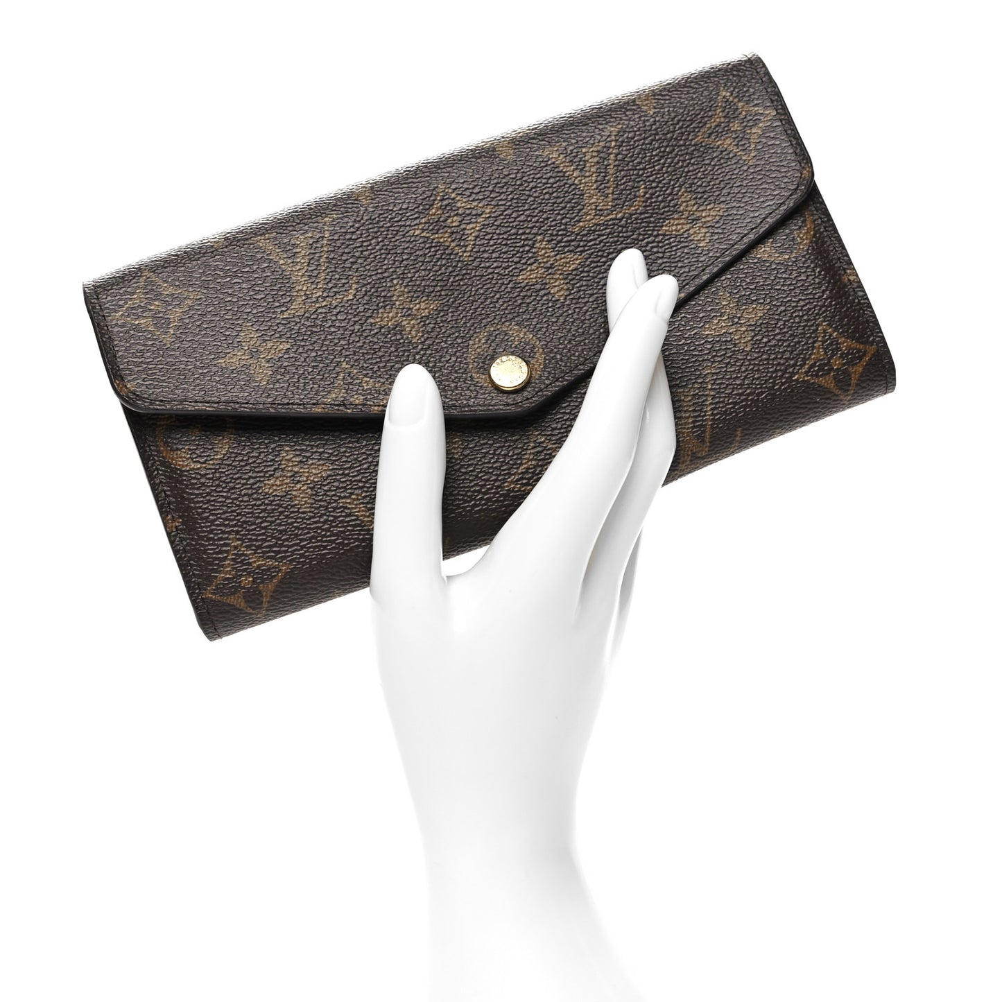 Monogram Sarah Wallet NM Coquelicot