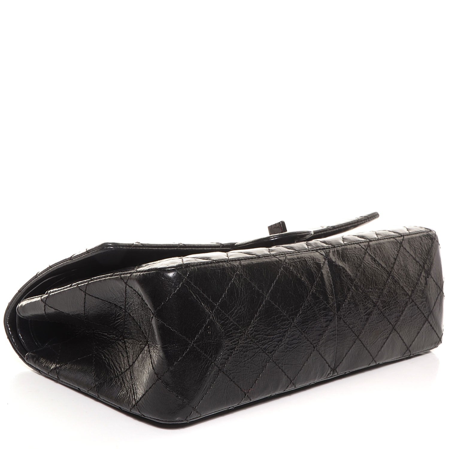 Chanel Glazed Calfskin 2.55 Reissue Flap 226 Black 4 of 9