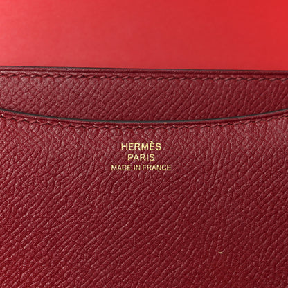 Hermes Epsom Enamel Constance 18 Rouge Grenat 8 of 11