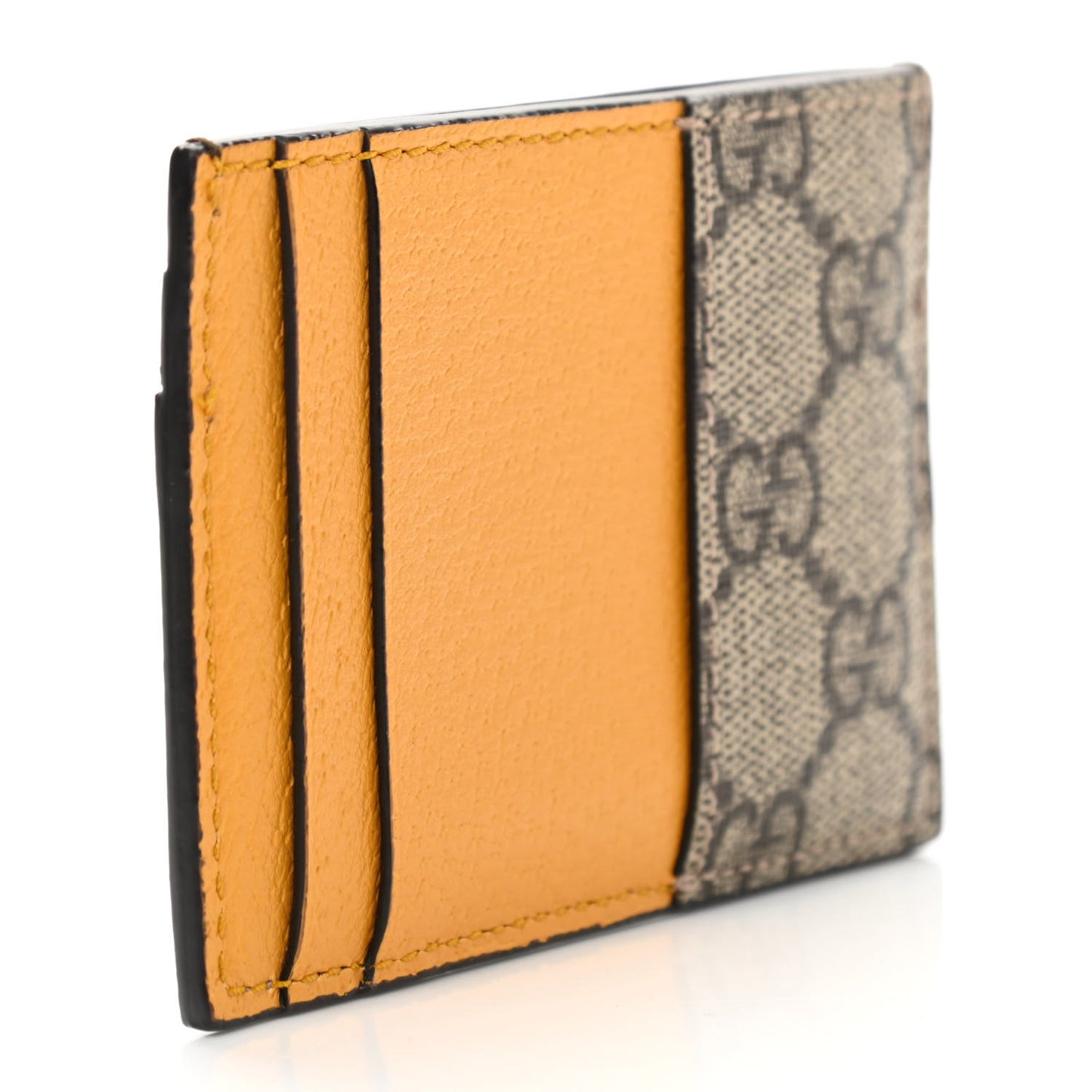 GG Supreme Monogram Neo Vintage Card Holder Beige Crop New Acero