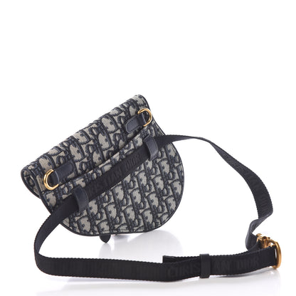 Christian Dior Oblique Saddle Belt Bag Blue 3 of 8